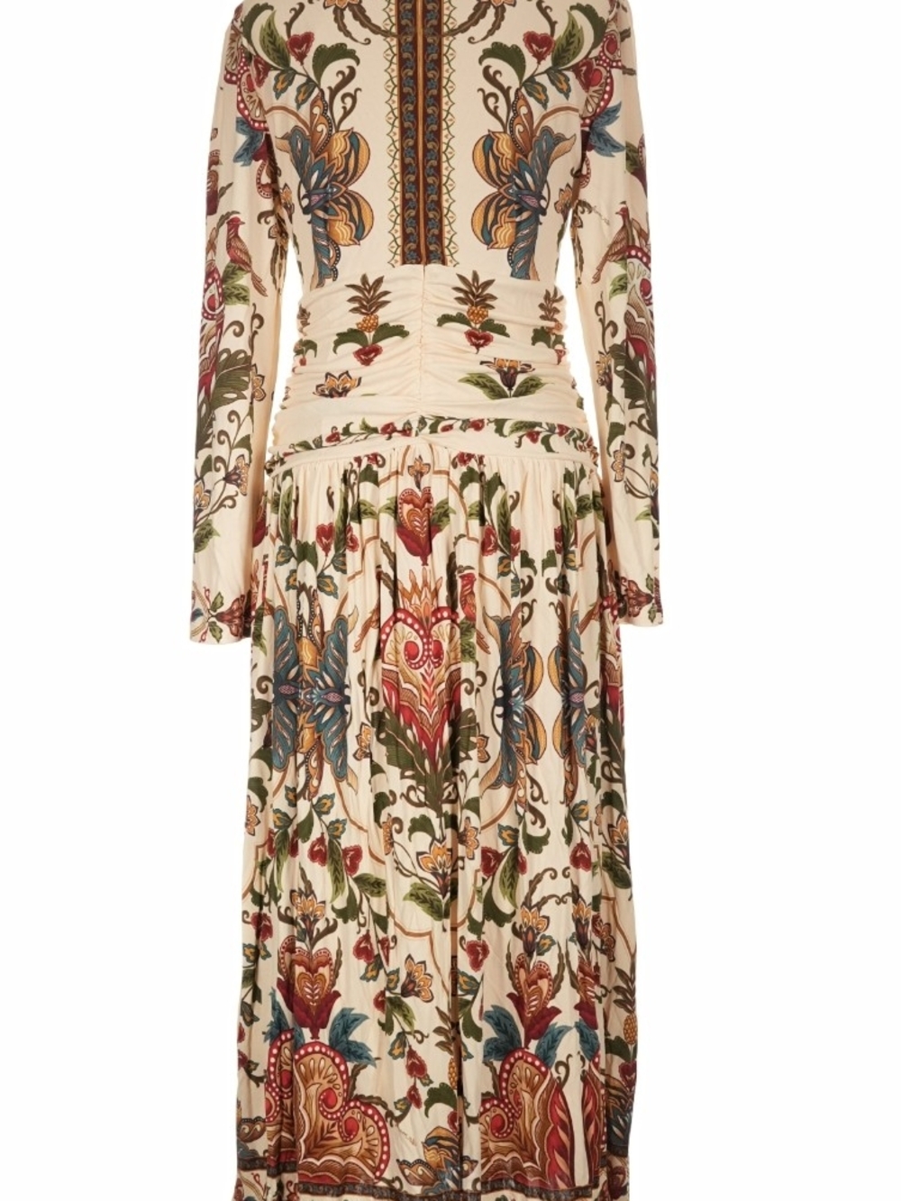 FARM Rio Cream Floral V-Neck Long-Sleeve Maxi Dress - Picture 4 of 9